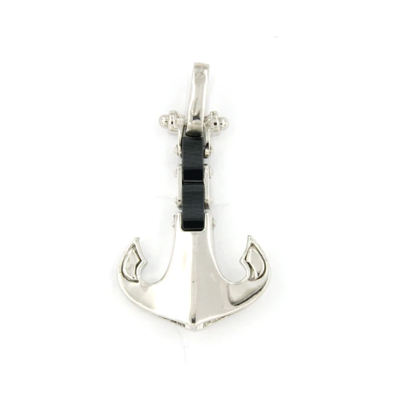 Pendente Ancora in Argento con Ceramica