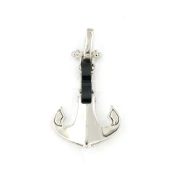 Pendente Ancora in Argento con Ceramica
