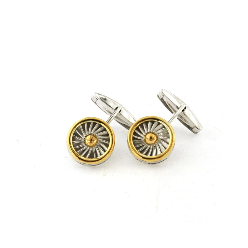 Gemelli in Argento con elica Bicolore