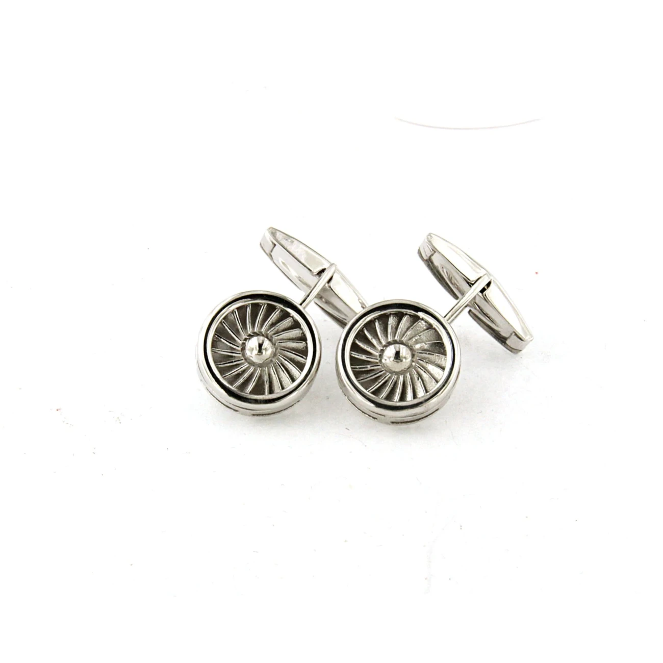 Gemelli in Argento bianco con elica