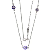 Catena in Argento con Rose dei Venti smaltate