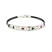 Bracciale con sagola nautica e Carte da Gioco